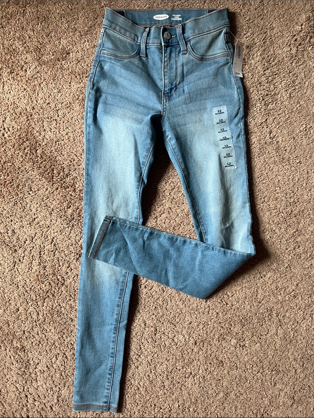 Old Navy Light Wash Girls’ Ballerina Skinny Jeggings
